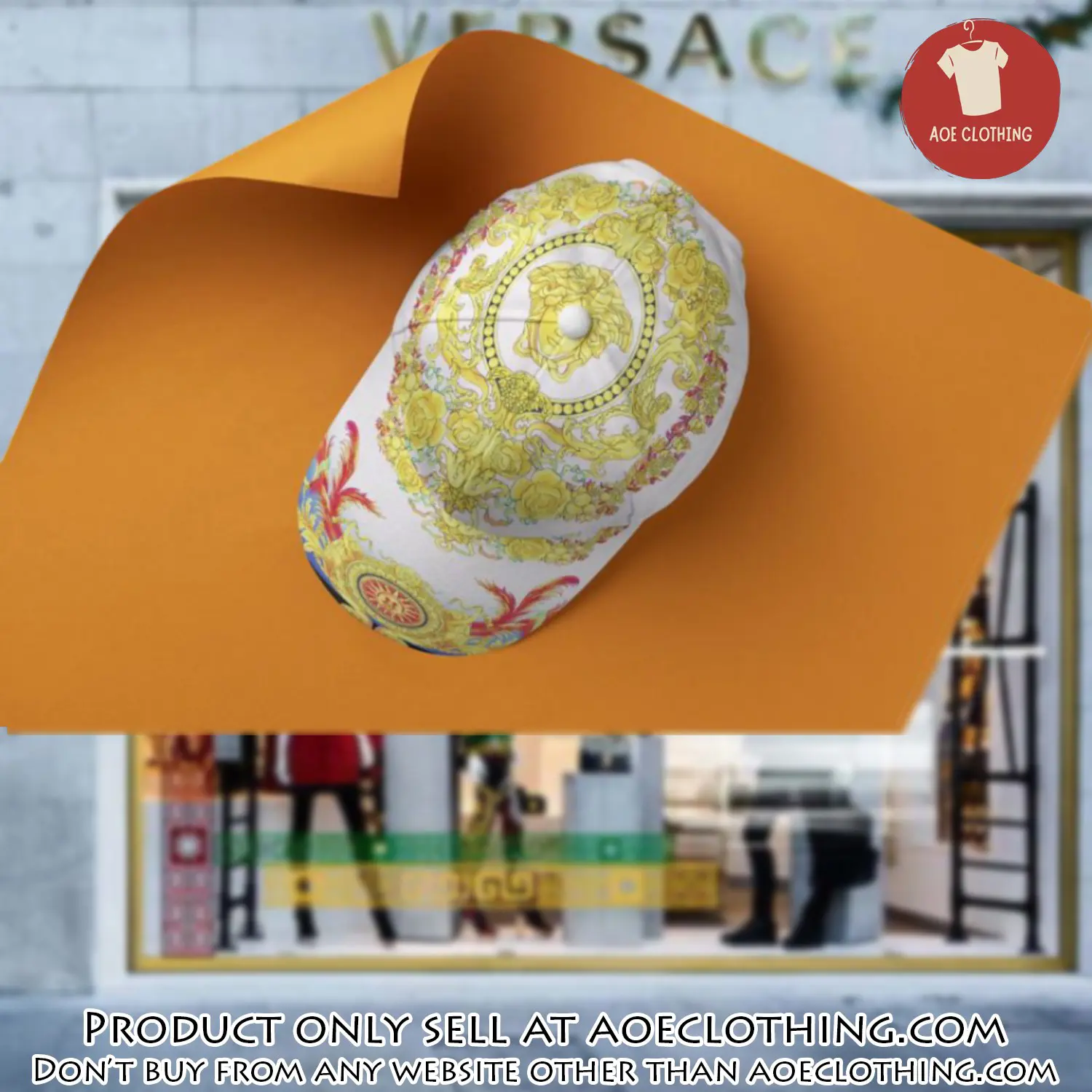 Versace luxury cap print 3d trending cap ctc1132 aoe1011896